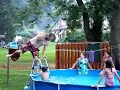 Daddy in the pool
