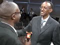 Alex Chamwada and President Paul Kagame