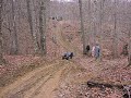 here is reginald making a very steep hill climb in his rig.  he had never had it off road before, and did a super job!