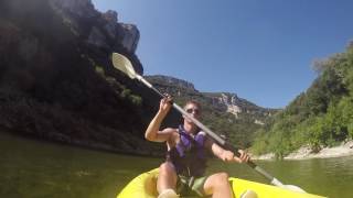 Kayaking the Ardèche river