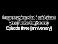 i regret saying what i said about you (please forgive me) FOUR;