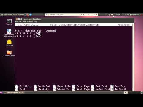 how to set cron job in linux