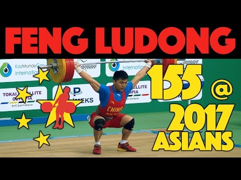 Feng Ludong (69) - 155kg Snatch @ 2017 Asians [4k 50p]