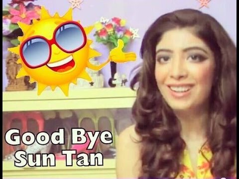 how to remove sun tan