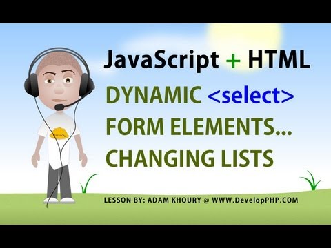 how to fill html select with javascript