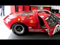 A REAL1966 Ford GT40 Mark 1 race car staring up during a Griot's Garage event on October 2nd, 2010.
