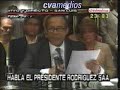 Quema esos videos. Renuncia Rodriguez Saa 31dic01