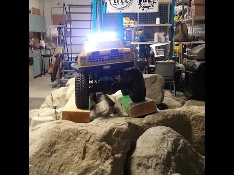Crawler Teds Garage - Night Crawler and chevy on the Rocks