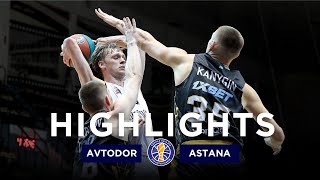 Highlights of the match — VTB United league: «Avtodor» vs «Astana»