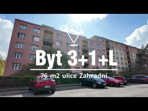 Video Prodej bytu 3+1 s lodžií (76.6 m²) v revitalizovaném panelovém domě v ulici Zahradní - Chomutov