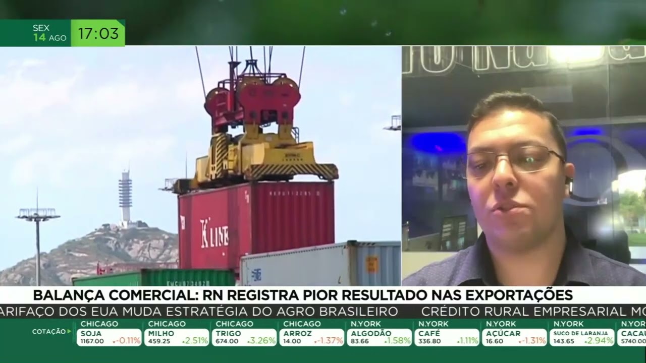 Balança comercial: Rio Grande do Norte registra pior resultado nas exportações