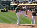 2008-08-31 A's Game (1) Pitching Practice Gio Gonzalez