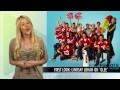 your first look at lindsay lohan on glee plus spoilers from props and nationals! bit.ly - subscribe now! facebook.com - like us! twitter.com - follow us! in next week's two-hour episode of glee, viewers will finally get to see lohan in action -- but we've got your first look at the 25-year-old on the set. lilo won't be showing up until the second hour of the show -- but, as we reported earlier, she'll be playing herself as a judge at nationals. perez hilton and rex lee will also be guest starring during the episode. the actress, who i think looks super cute in that black and white floral mini, took to twitter earlier this week to let her followers know just how much she enjoyed her gig, saying quote 