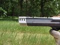 Rapid firing of a Desert Eagle .50AE two handed. By adding the Compensator to the barrel, the recoil is reduced significantly.