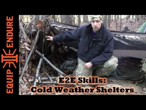 wilderness survival - http://amzn.to/xBIcRT http://amzn.to/xZbDG7 http://amzn.to/xJA8ZZ Here is a great example of a Winter Weather Shelter I constructed on a Survival Training Tr...