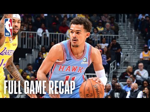 Video: LAKERS vs HAWKS | Trae Young & LeBron Duel In Atlanta | February 12, 2019