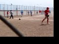 Tocopillano atrapado entre tercera y home