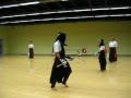 JCCC Naginata end of the year mini taikai Shiai 1st match