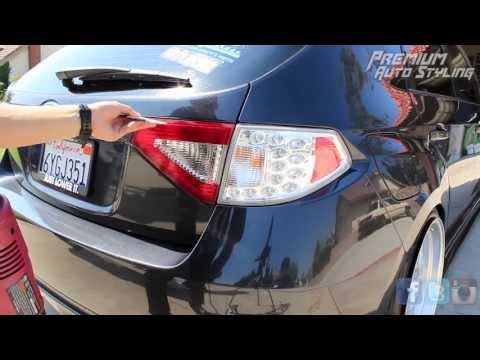 Subaru WRX STI Hatch Red Out Tail Light Vinyl Overlay Install : Premium Auto Styling
