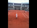 2010-05-09 | Lleyton Hewitt and Peter Luczak at Pat Rafter Arena 2 ~> Footage of Lleyton Hewitt and Peter Luczak training at Pat Rafter Arena ahead of the Davis Cup tie versus Japan. ()
