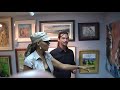 Encaustic Abstract Painting - Featuring Gallery Visitor's Reactions and Commentary