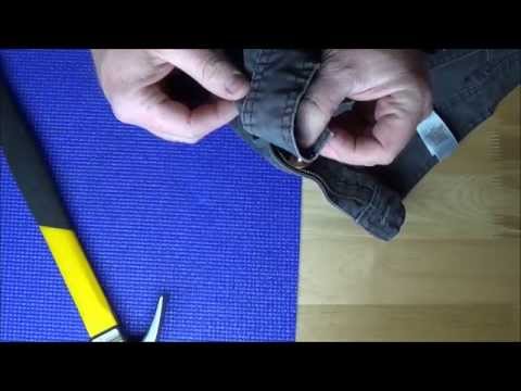 how to repair jean button