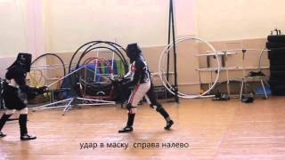 Minsk longsword sparring session #1 HEMA Fight Club(In this video there is no double hit and afterbl