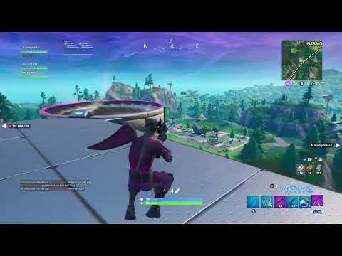 Fortnite - 281m Sniper Knock from up on Dyson