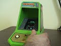 action video of frogger by sega on coleco 1982 mini arcade console