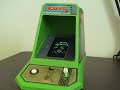 action video of frogger by sega on coleco 1982 mini arcade console
