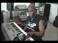 CHARLES B. (JAGUAR) ON THE TRACK.  MAKING A BEAT
