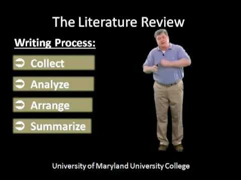 how to write literature review