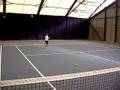 euan rallying 100 balls with coach sept 08