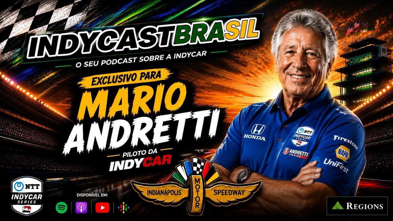 IndyCast Brasil #Indy500 #Exclisivo #Legend - Entrevista com Mario Andretti