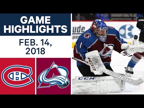 Video: NHL Game Highlights | Canadiens vs. Avalanche - Feb. 14, 2018