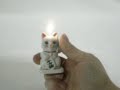White Wealth Cat Lighter White Wealth Cat Lighter