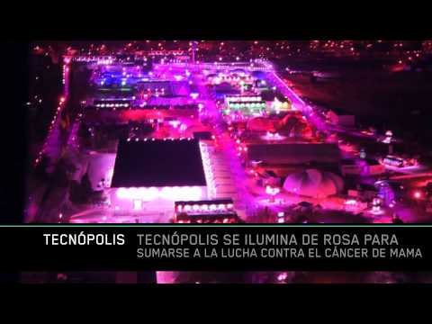 Tecn�polis se Ilumina por la lucha contra el c�ncer de mama