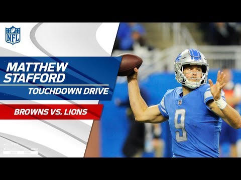 Video: Matthew Stafford Puts Together Clutch TD Drive to Tie the Game! | Browns vs. Lions | NFL Wk 10