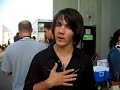 Kevin Jonas on the set of Camp Rock