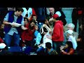 Amazing foul ball catch by father and son team at Yankee game!
