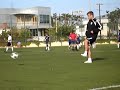 Robbie Williams at LA Vale Game Robbie Williams at LA Vale Game