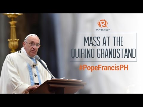#PopeFrancisPH: Pope Francis Mass in Luneta