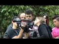 estuvimos un rato en el set de grabacion de la pelicula plan b de la banda mexicana botellita de jerez