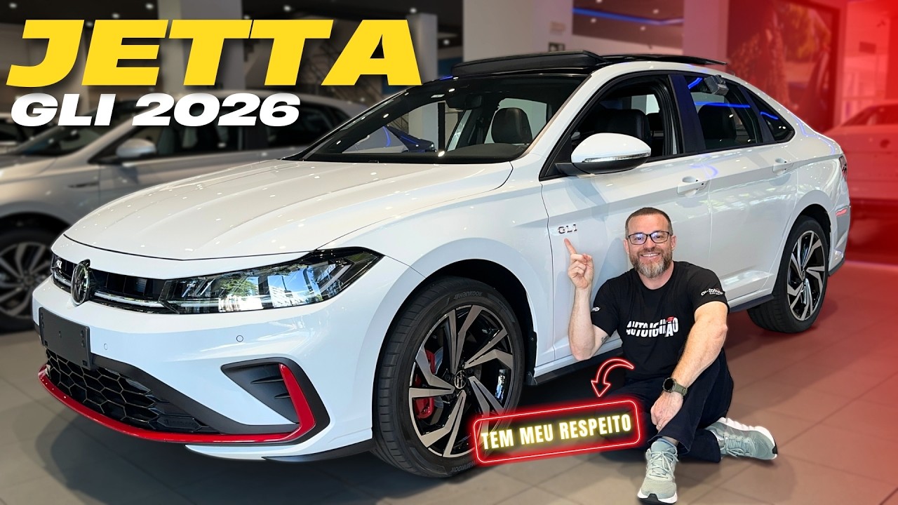 JETTA GLI 2026 - Esportivo Mais Forte Que BMW 320 e Audi A3! Custando Menos!