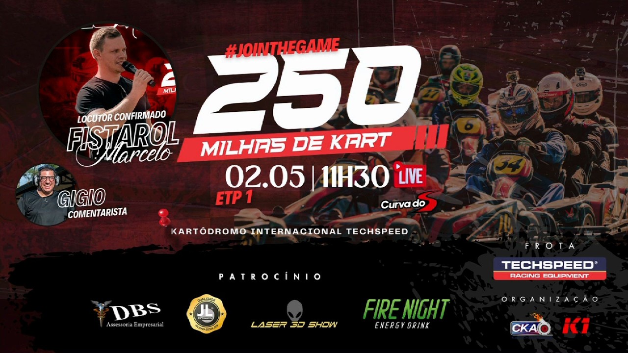 250 Milhas de Kart etapa 1 - Circuito Techspeed 02.05.2026