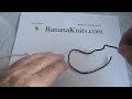 Weaver's Knot demonstrated. A wonderful small knot joining two pieces of yarn or string.
