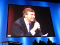 bernard tapie exprime son mental d'entrepreneur lors d'une conf�rence sp�cifique au salon de l'entrepreneur � paris le 04/02/2010.