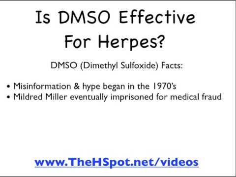 how to treat herpes with dmso