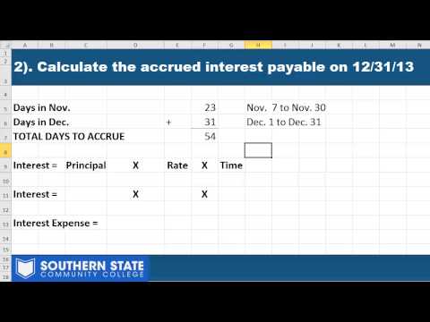 how to accrue interest on note payable