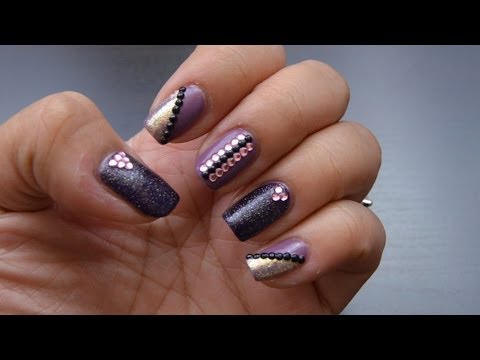 how to attach gems to gel nails
